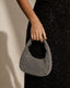 Midnight Crystal Shoulder Bag Rhinestone Mini Hobo Multipurpose Bag