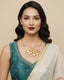 Gold Pearl Bouquet Necklace | 18K Gold Plated Pearl Statement Necklace