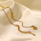 Infinite Bracelet | 18K Gold Plated Adjustable Minimal Bracelet