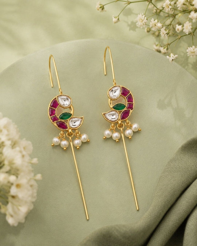 Mayura Mini Bird Ear Cuff | 18K Gold Plated Bird Motif Earrings Main Image