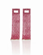 Pink Statement Rhinestone Danglers