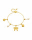 Pearl Bow Charm Bracelet | 18K Gold Plated Anti-Tarnish Stainless Steel Bracelet