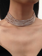 Glam Rhinestone Statement Choker