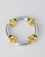 Premium Beaded Star Bracelet in Gold Star with Silver Beads and Silver Star with Gold Beads variants with 18K gold plated anti-tarnish finish and premium waterproof pouch packaging included