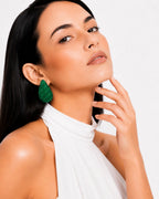 Aurora Teardrop Statement Earrings | Hand-Beaded Crystal Drop Earrings