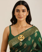 Gold Blossom Chain Necklace | 18K Gold Plated Floral Statement Necklace