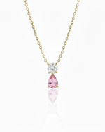 Birthstone Pear Pendant Necklace