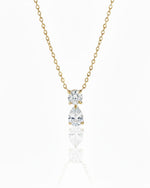Birthstone Pear Pendant Necklace