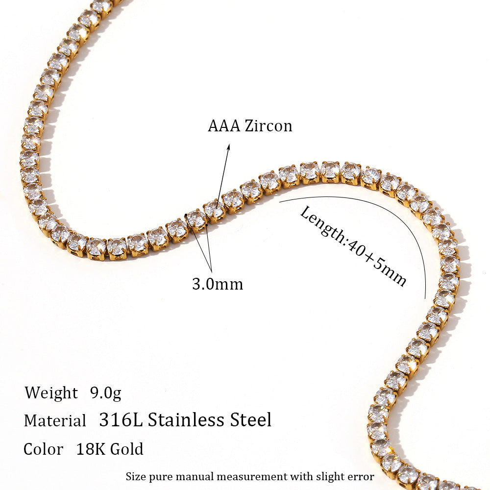 Sophia’s Tennis Necklace: Available in 4 styles