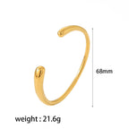 Premium Trendy Eleanors Resizable Cuff Bracelet | 18K Gold Plated Anti-Tarnish Statement Bracelet