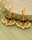 Noor Arc Enamel Pearl Ear Cuffs | Bugadi Style Enamel & Pearl Ear Cuffs | Traditional & Festive Statement Jewellery