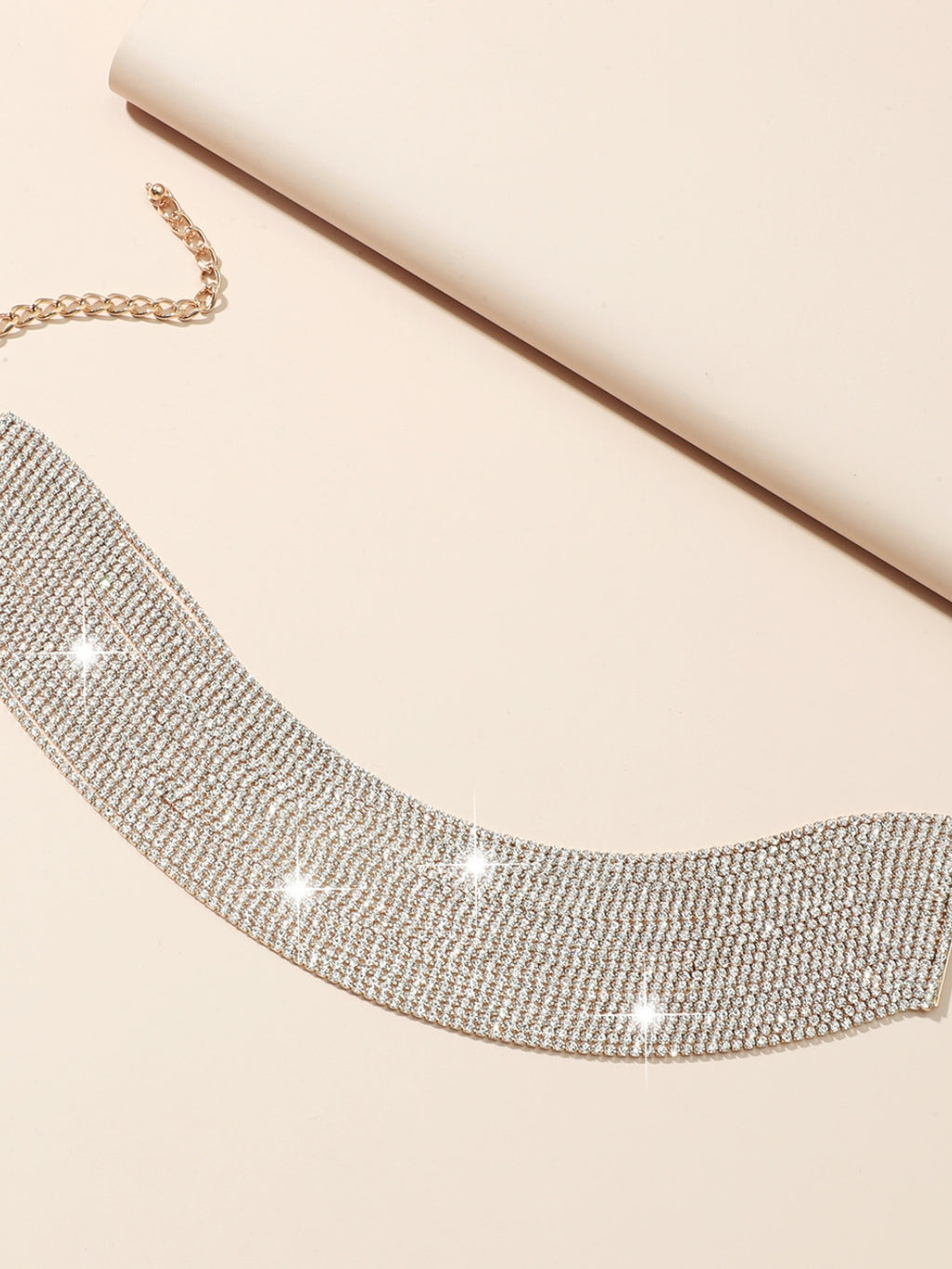 Glam Rhinestone Statement Choker