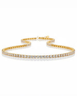 Sophia’s Tennis Necklace:Gold plated 3mm stone