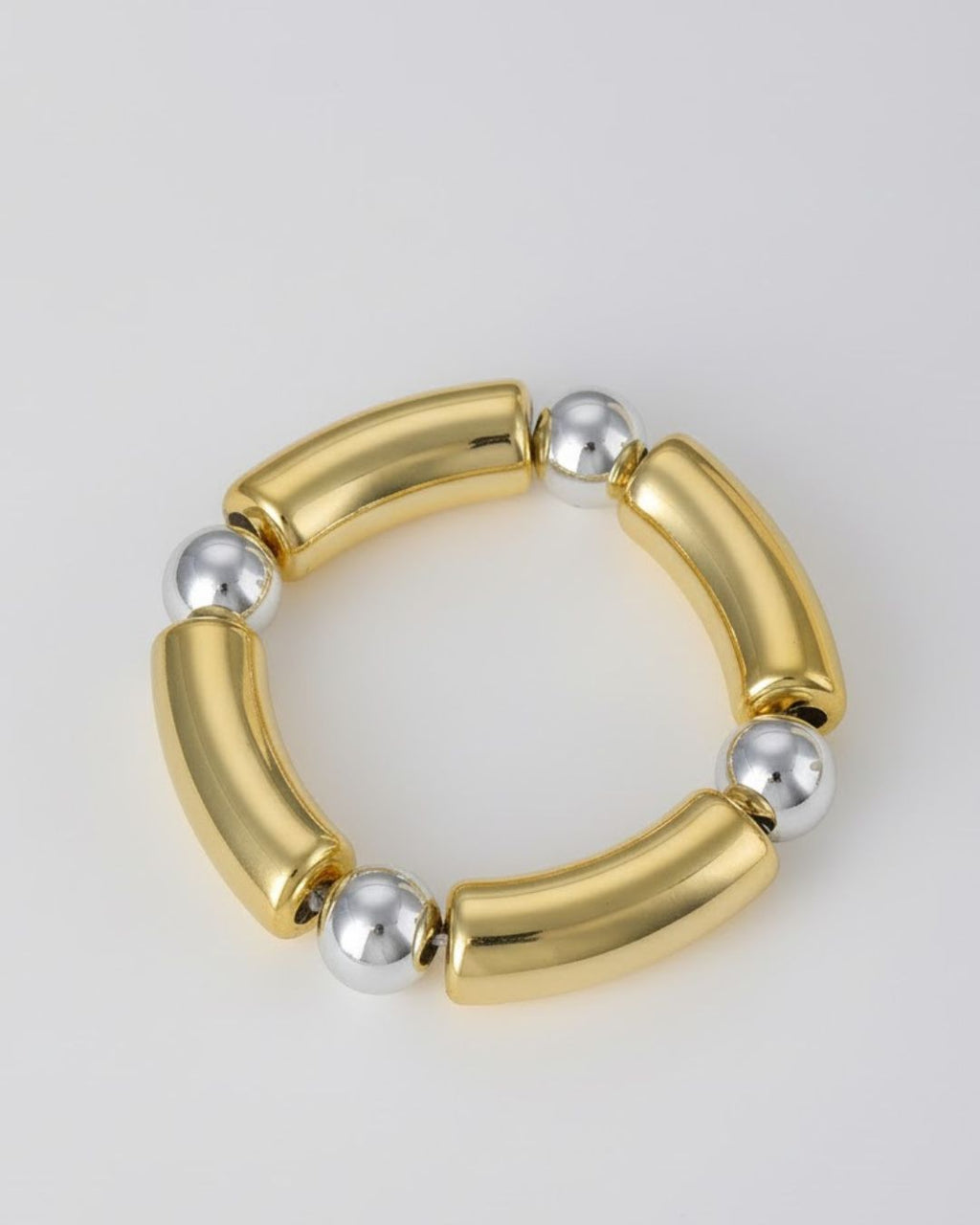 Premium Dual Tone Beaded Bracelet in Gold Ball with Silver Beads and Silver Ball with Gold Beads variants with 18K gold plated anti-tarnish finish and premium waterproof pouch packaging included