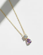 Birthstone Pear Pendant Necklace