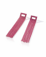 Pink Statement Rhinestone Danglers