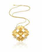 Gold Blossom Chain Necklace | 18K Gold Plated Floral Statement Necklace