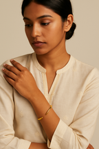 Premium Trendy Eleanors Resizable Cuff Bracelet | 18K Gold Plated Anti-Tarnish Statement Bracelet