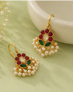 Padma Noor Kundan Pearl Ear Cuffs | Kundan & Pearl Bugadi Style Ear Cuffs | Traditional & Festive Jewellery