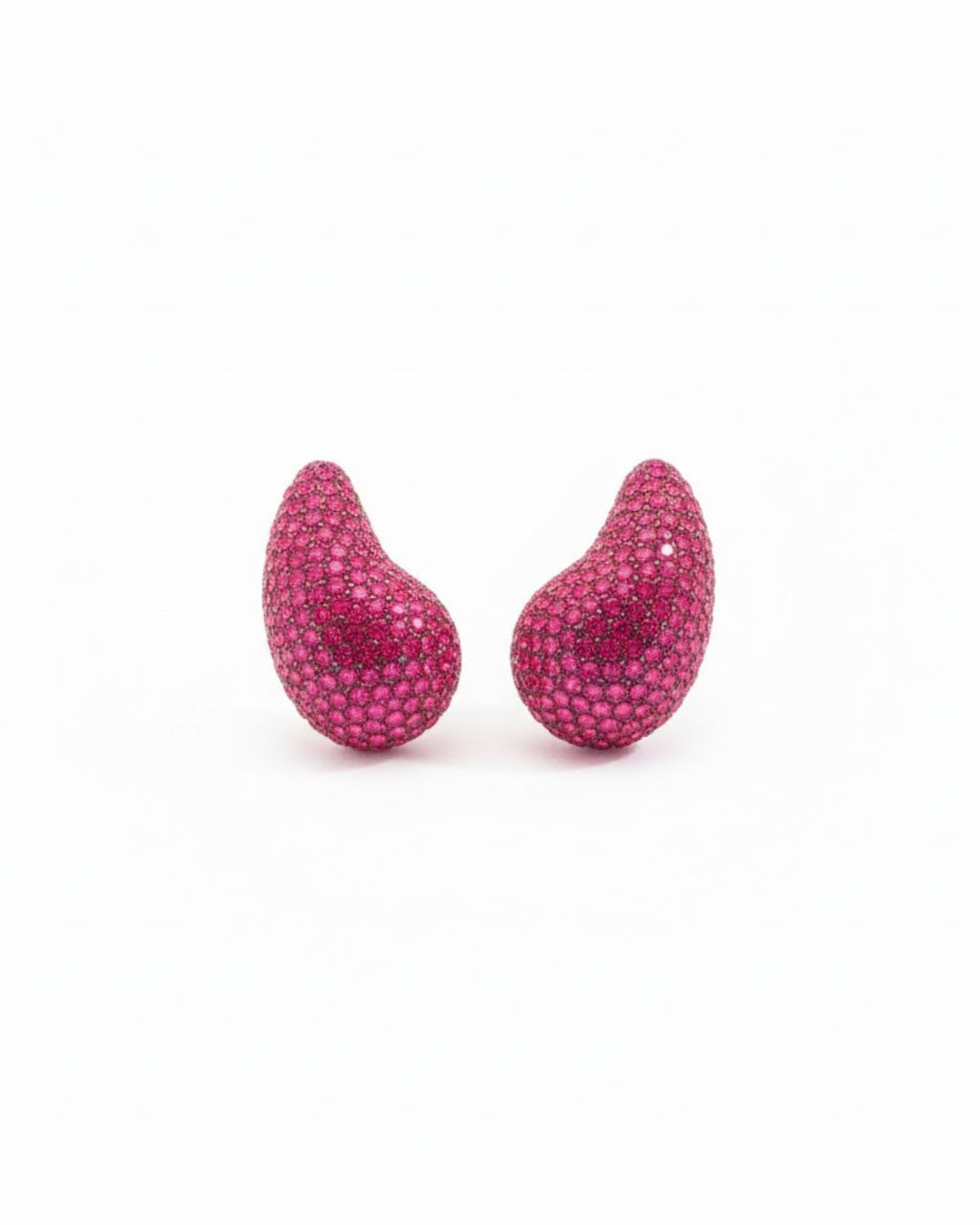Aurora Teardrop Statement Earrings | Hand-Beaded Crystal Drop Earrings