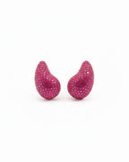 Aurora Teardrop Statement Earrings | Hand-Beaded Crystal Drop Earrings