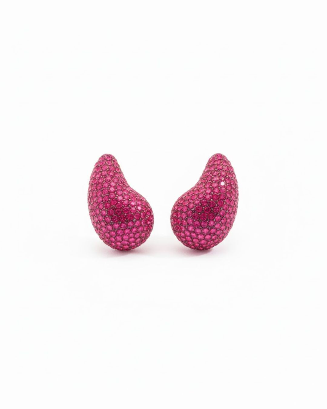 Aurora Teardrop Statement Earrings | Hand-Beaded Crystal Drop Earrings