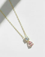 Birthstone Pear Pendant Necklace