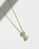 Birthstone Pear Pendant Necklace