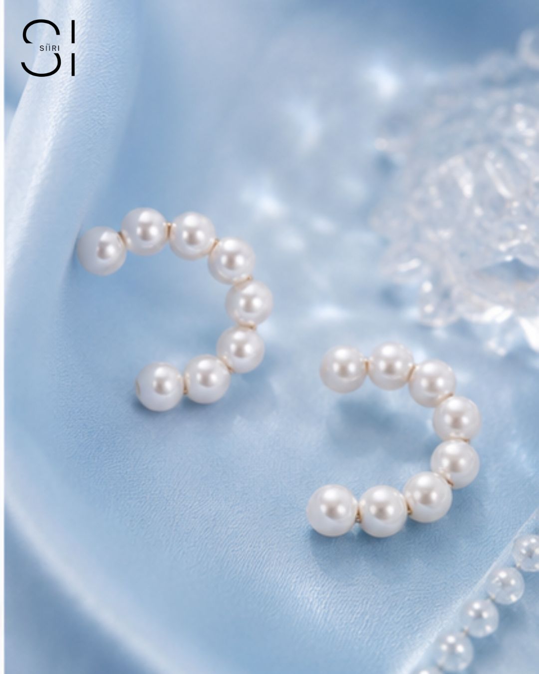Pearl Duo Ear Cuff | Double Row Faux Pearl Non-Piercing Ear Wrap