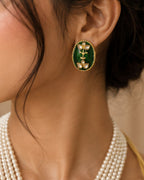 Gulnaar Pearl Pendant Necklace Set | 18K Gold Plated Pearl & Enamel Festive Jewellery