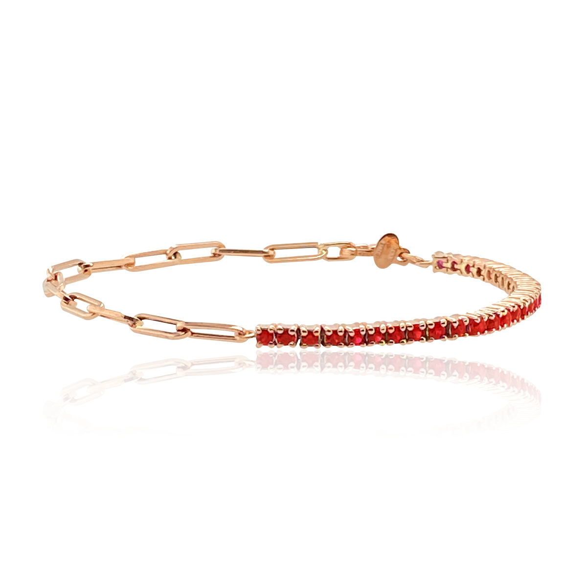 Sterling Silver Cubic Zirconia Tennis Bracelet | 18K Gold Plated Adjustable 925 Silver Bracelet