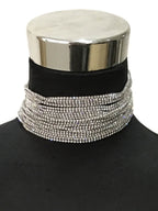 Glam Rhinestone Statement Choker