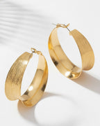 Chica Bonita Gold Hoops | 18K Gold Plated Statement Hoop Earrings