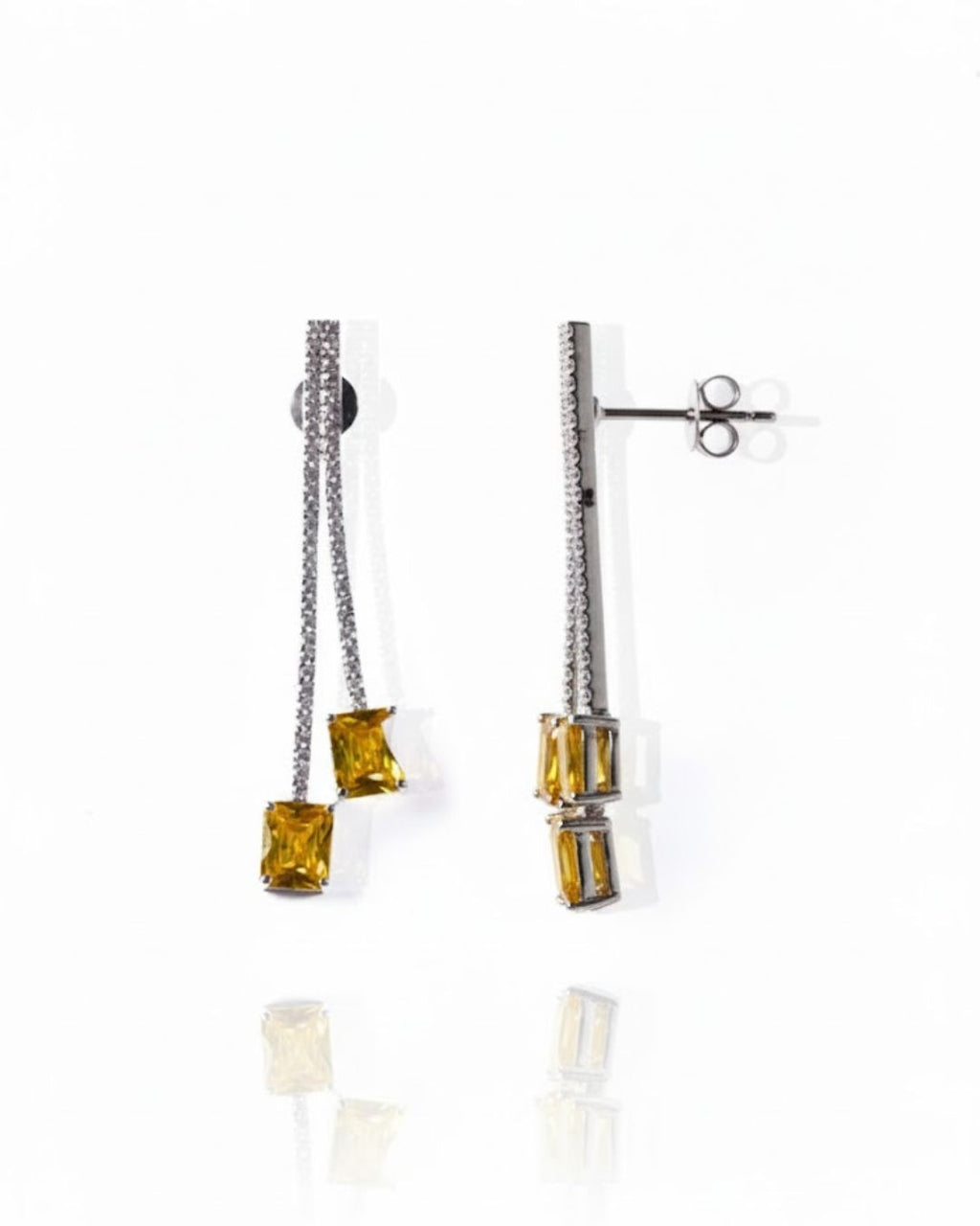 Cocktail Citrine Drop Earrings