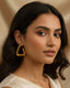 Gold and Silver Geometric Hoop Earrings | Sculptural Tubular Statement