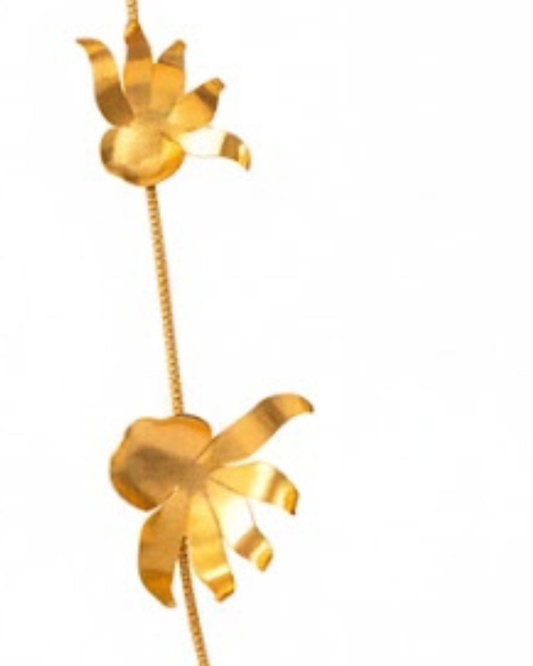 Gold Flora Chain Necklace | 18K Gold Plated Floral Statement Necklace