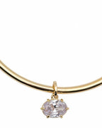Solitaire Glam Collar Choker | Gold Plated Statement Party Wear Necklace