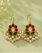 Padma Noor Kundan Pearl Ear Cuffs | Kundan & Pearl Bugadi Style Ear Cuffs | Traditional & Festive Jewellery