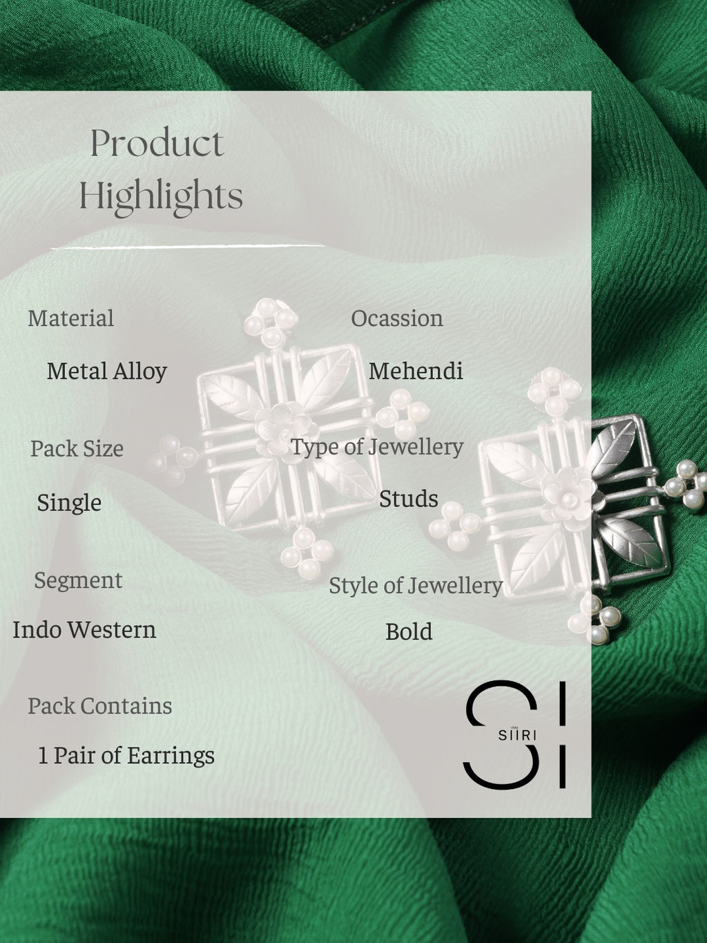 Silver Enclave Earrings