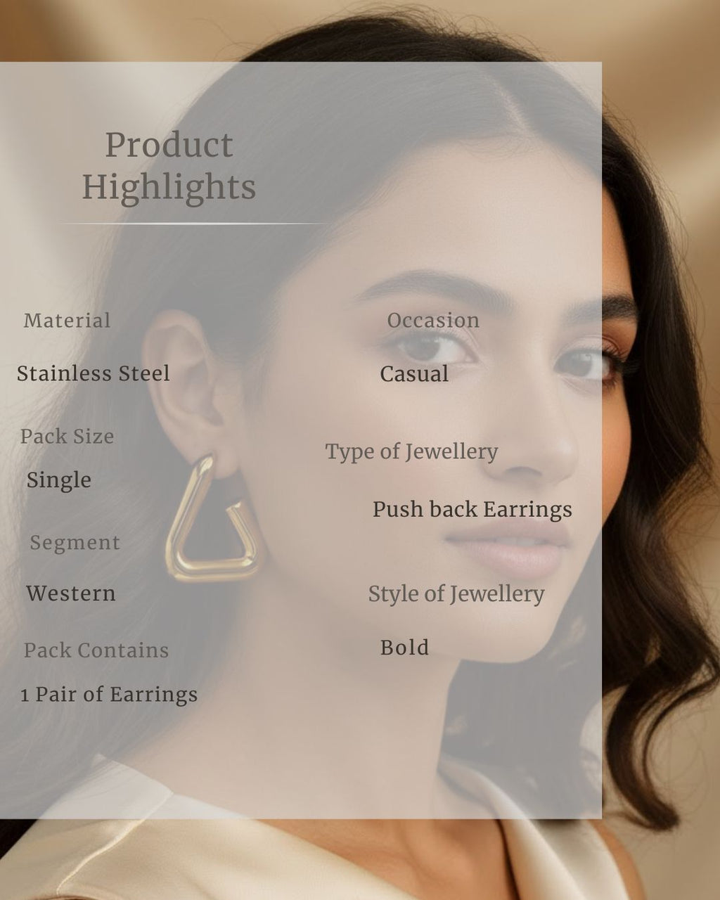 Gold and Silver Geometric Hoop Earrings | Sculptural Tubular Statement