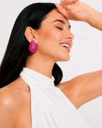 Aurora Teardrop Statement Earrings | Hand-Beaded Crystal Drop Earrings