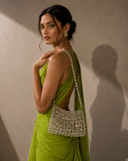 GlamBam Beaded Handbag | Gold & Silver Party Wear Statement Shoulder Bag