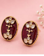 Gulnaar Pearl Pendant Necklace Set | 18K Gold Plated Pearl & Enamel Festive Jewellery