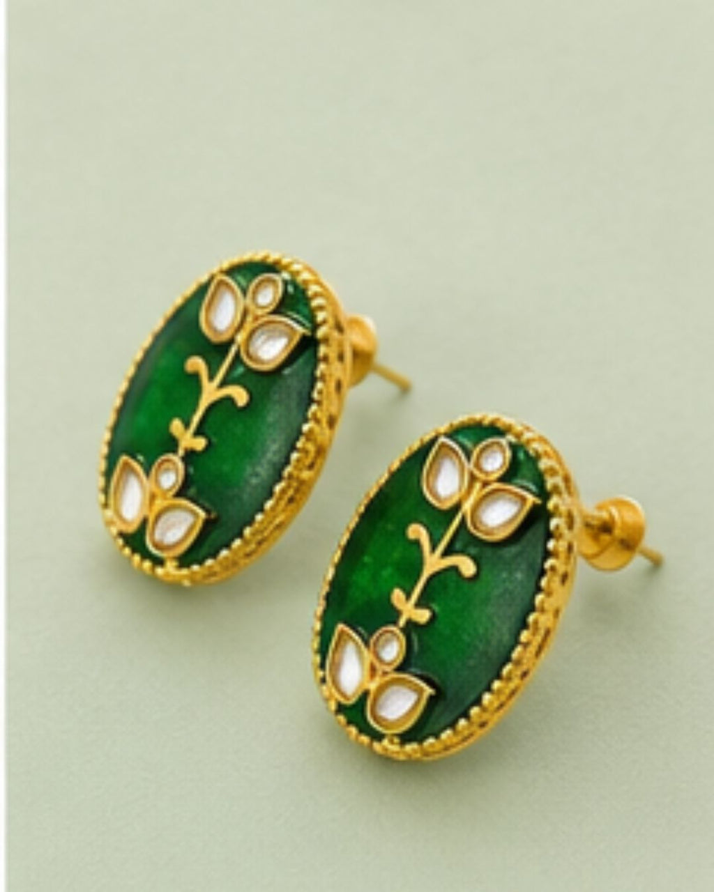 Gulnaar Pearl Pendant Necklace Set | 18K Gold Plated Pearl & Enamel Festive Jewellery