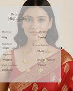 Gold Flora Chain Necklace | 18K Gold Plated Floral Statement Necklace