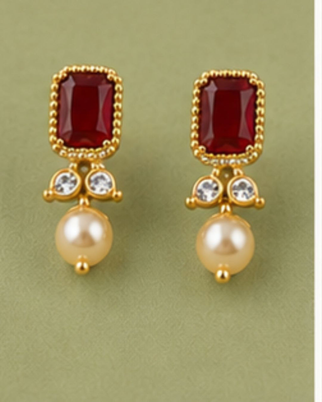 Rajwada Pearl Choker Set | CZ & Gemstone Bridal Necklace Set