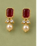 Rajwada Pearl Choker Set | CZ & Gemstone Bridal Necklace Set