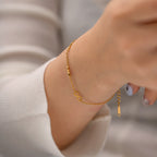 Infinite Bracelet | 18K Gold Plated Adjustable Minimal Bracelet