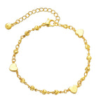 Heart Charm Bracelet | 18K Gold Plated Anti-Tarnish Stainless Steel Bracelet