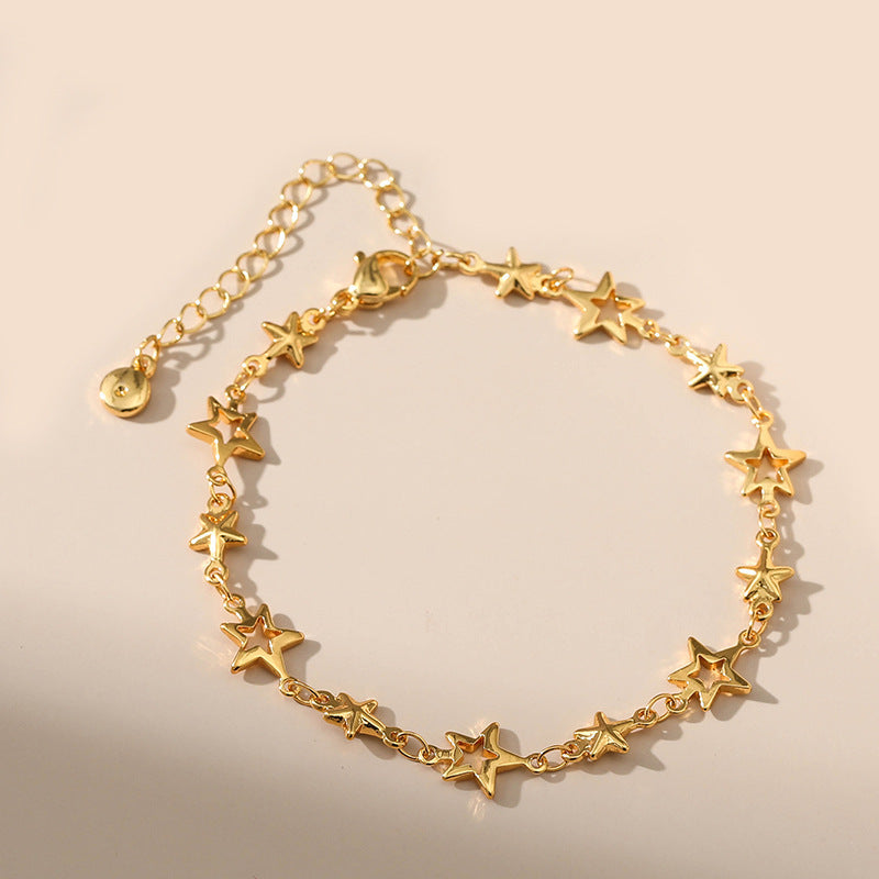 Stella Star Charm Bracelet | 18K Gold Plated Anti-Tarnish Stainless Steel Bracelet